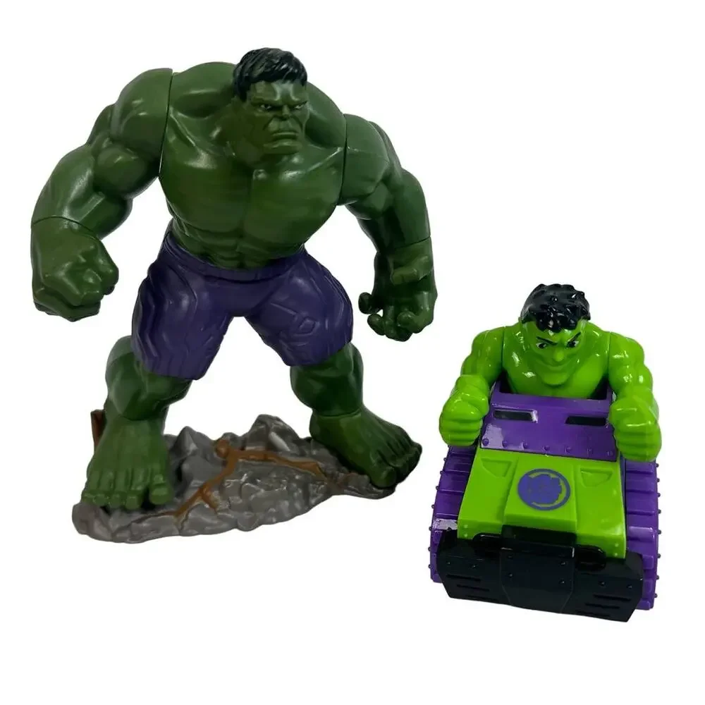 Hulk Toys Action Figures Vehicle Car Bobble Marvel Hasbro Lot of 2